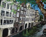 De Oudegracht in Utrecht vanaf de Gaardbrug by Wouter Bisschop thumbnail