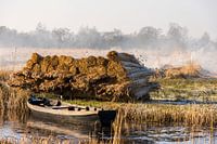 Reed Boat with Smoke, Giethoorn