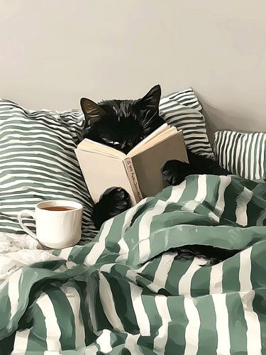 Black Cat Reading Book