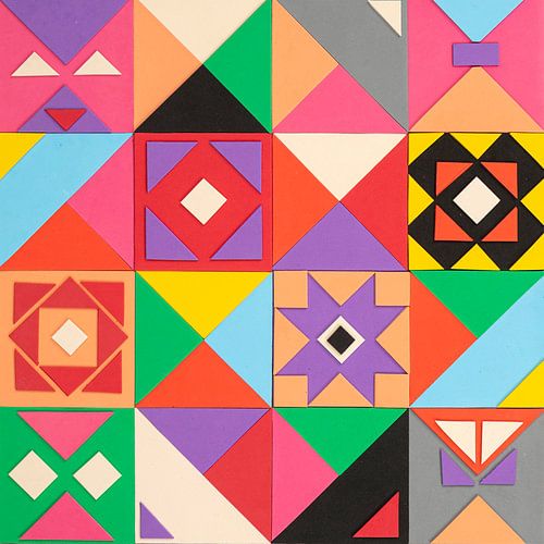 Block geometric figures.