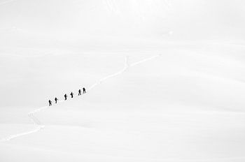 Randonnée dans la neige
