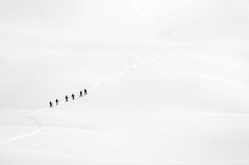 Randonnée dans la neige