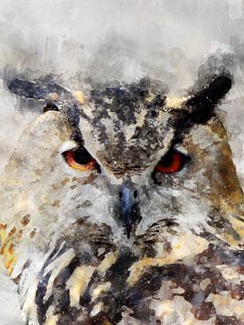 owl by Printed Artings