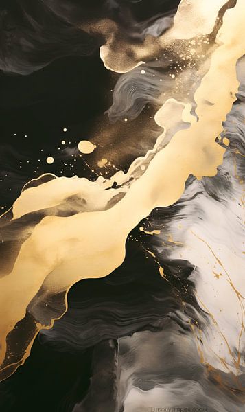 Dynamisch abstract van Virgil Quinn - Decorative Arts