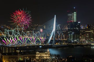 Nationale Feuerwerk 2018 in Rotterdam von MS Fotografie | Marc van der Stelt
