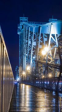 Elbe Bridge Blue Wonder by Sylvio Dittrich