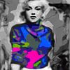 Marilyn Monroe - Neon Pop Art von Felix von Altersheim