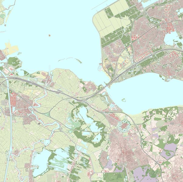 Map of Gooise Meren by Rebel Ontwerp