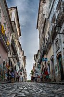 Pelourinho-Straße in der Stadt Salvador, Bahia, Brasilien