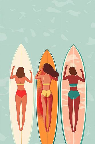 Surf Sisters in Pastel no.2