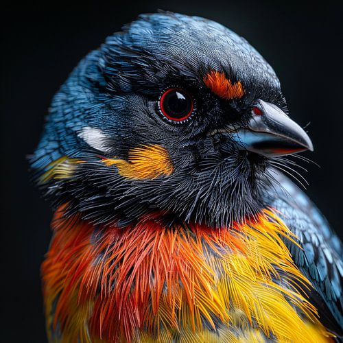Close Up Of A Colorful Bird In The Wild