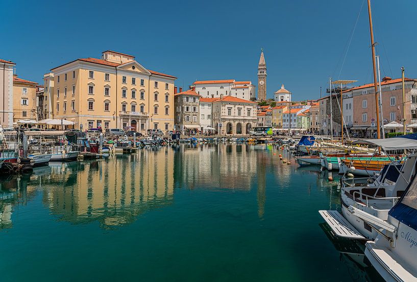 Enjoying the small harbour of beautiful Piran by Jeroen de Jongh Photography
