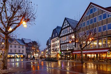 Die Stadt Bad Hersfeld bei Nacht von Roland Brack