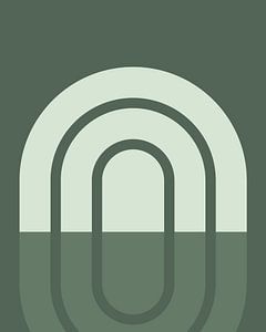 Skandinavische Regenbogen Komposition