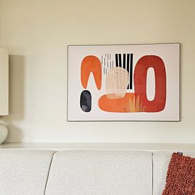 Klantfoto: Bohemian vormen, modern en abstract van Studio Allee, als ArtFrame