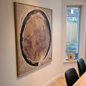 Customer photo: Circle (seen at vtwonen) by Pieter Hogenbirk, on canvas