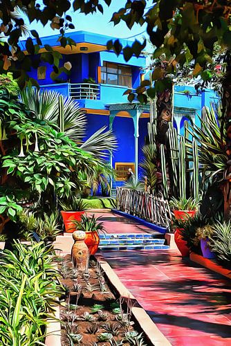 Aanpak van de kubistische Villa Jardin Majorelle