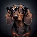 The dachshund with glasses by Mysterious Spectrum thumbnail