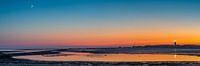 Vue panoramique d'un coucher de soleil avec les Brandaris sur Terschelling par Henk Meijer Photography Aperçu