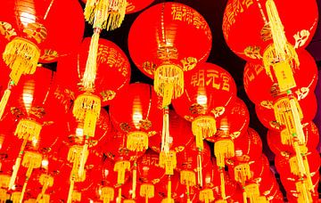Rode Lantaarn Dakdecoratie om Chinees Nieuwjaar te vieren 2 van kall3bu