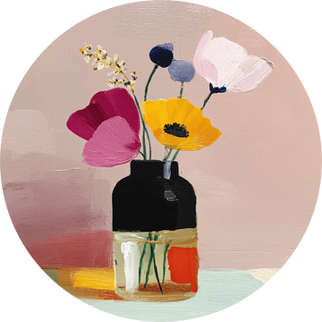 Kleurrijk stilleven met bloemen