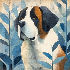 Ancien portrait de chien sur Jutta Maria Pusl