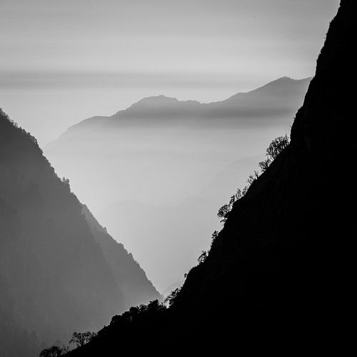 Bergen in Nepal - Vierkant