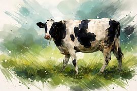 Kuh auf der Weide von Linda de Klein