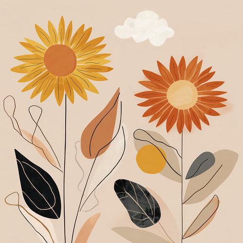 Fleurs d'été sur Kay Weber