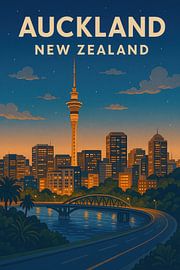 Auckland van Poster Art Shop