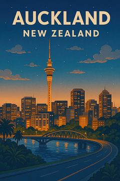 Auckland van Poster Art Shop
