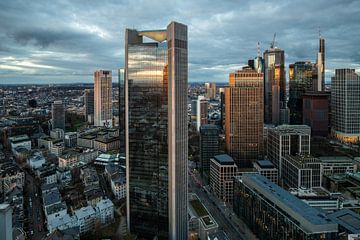 Blick auf die Skyline von Frankfurt von Fotos by Jan Wehnert