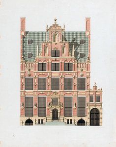 Lambertus Lingeman, Huis met de Hoofden in Amsterdam, in of voor 1851 van Atelier Liesjes