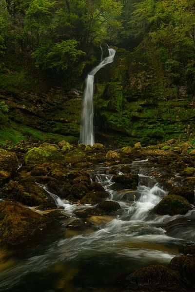 Cascades du Flumen waterfall in the Jura by Jos Pannekoek
