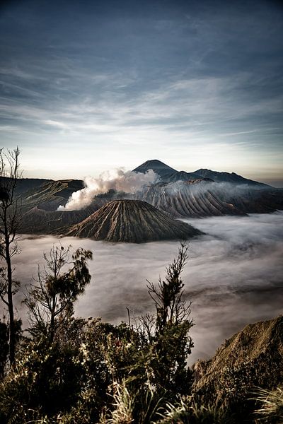 Sunrise over Mount Bromo and the Sea of Mist by Frank Photos