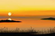 Blick über das Meer bei Sonnenuntergang von Tanja Udelhofen Miniaturansicht
