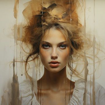 Modern digital art portrait by Studio Allee