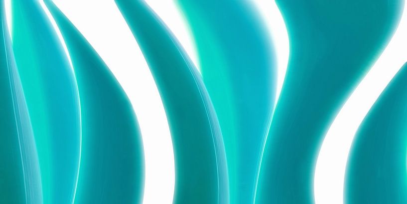Abstract turquoise by Violetta Honkisz