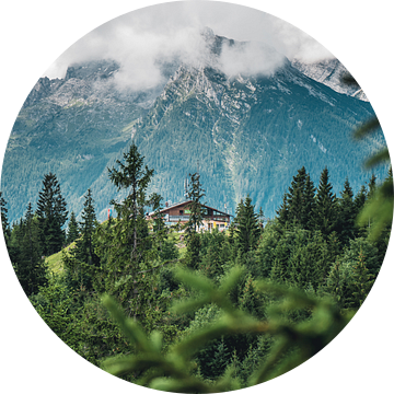 Watzmann met alpenhut/bergspoorbaan van domiphotography