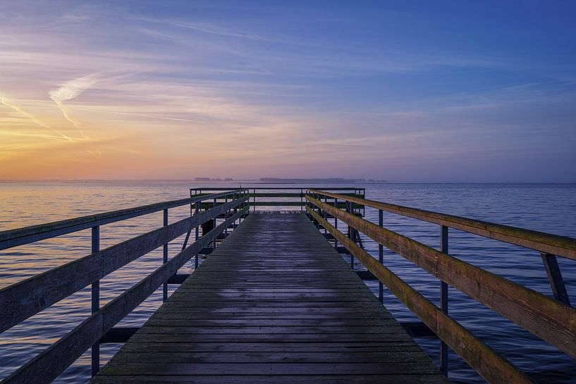 The pier of Wieck on the Darß by Leinemeister