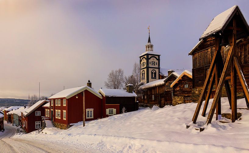 Winter in Røros, Norwegen von Adelheid Smitt