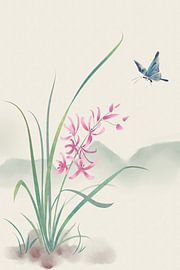 Orchidée - Aquarelle sur Moonheart Artworks