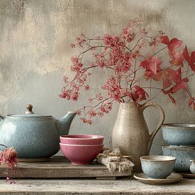 Keramisches Stilleben - Ruhige und elegante Malerei von Joriali Fotografie und Gemälde