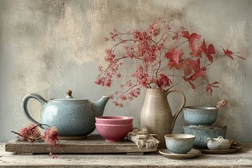 Ceramic Still Life - Calm and Elegant Painting by Joriali photography and paintings