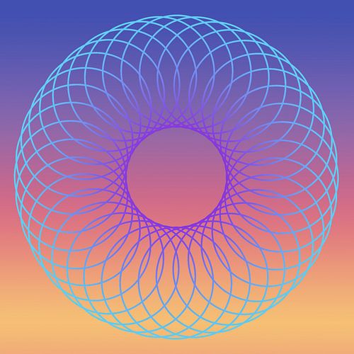 Geometrische cirkel in verloop