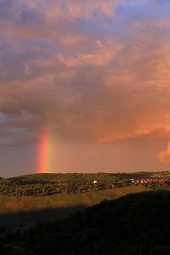 Stuttgart met regenboog