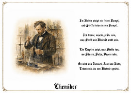 Chemicus – Gildeportret met gedicht van Marcus Achberger