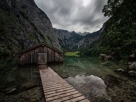 Clouds over the lake Obersee