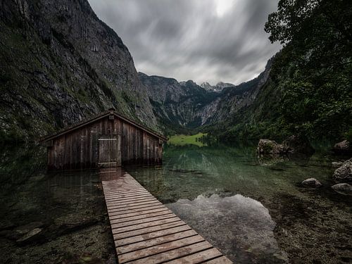 Clouds over the lake Obersee