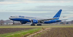 Silk Way West Airlines Boeing 777F cargo plane. by Jaap van den Berg